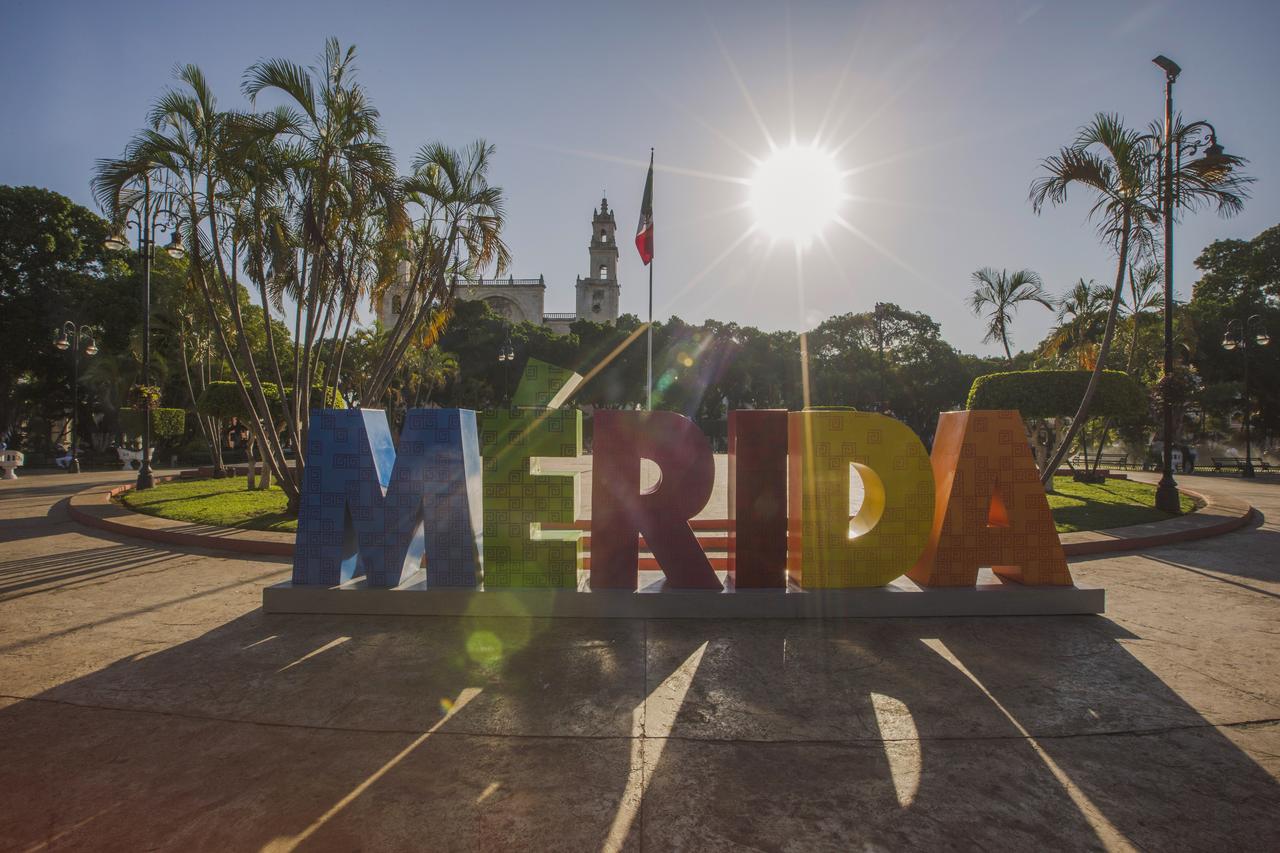 Mexico Merida City Letters Main Square